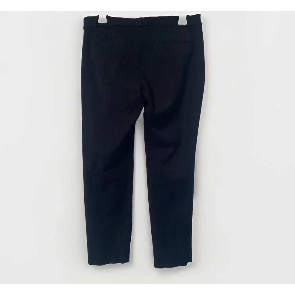Banana Republic Sloan Curvy Fit Solid Flat Front Regular Pants Black Size 10